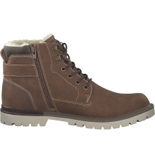 s.Oliver Winter Boot 5-16253-29-305 - lined, side zipper - cognac brown Men